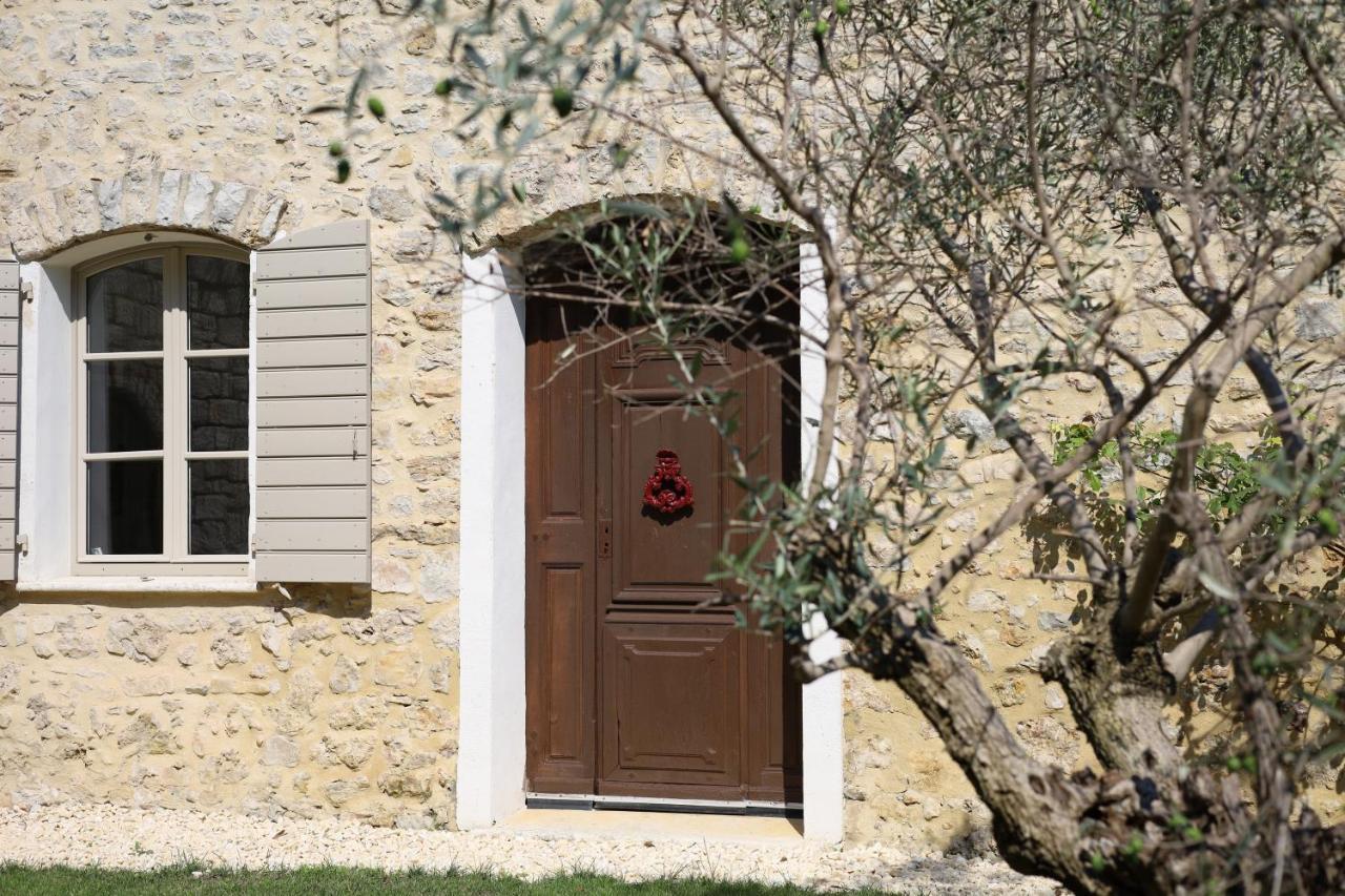 L'Elegante Bastide En Pierre Avec Vue Sur Le Vieux Village De Мужен Экстерьер фото